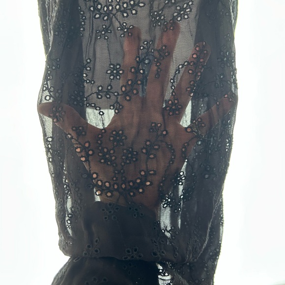 Free People Black Eyelet Maxi Dress - Picture 3 of 7